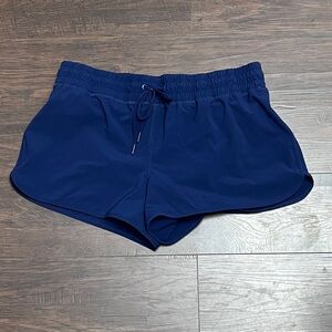 Lands' End Women's Quick Dry Navy Athletic Drawstring Shorts